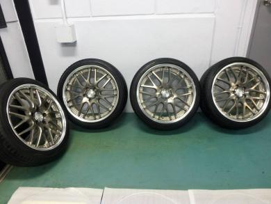 19インチ アルミセット Work Lm1 クラウン マークx 180 0 210 １ 130 ワーク ランベック メッシュ ラジアルタイヤ 売買されたオークション情報 Yahooの商品情報をアーカイブ公開 オークファン Aucfan Com