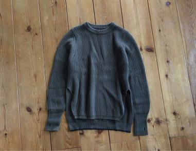 bassike rib knit / ベイシークauraleeオーラリーリブニット RIB KNIT - CARDIGAN SHORT Gray