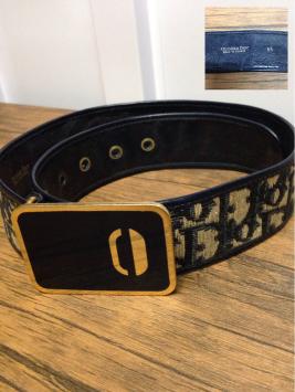 定番人気，品質保証 Christian Dior クリスチャンディオール トロッター キャンバス レザー レディース ベルト サイズ65 ネイビー 紺(その他)｜売買されたオークション情報、yahooの商品情報をアーカイブ公開 - オー 服飾小物