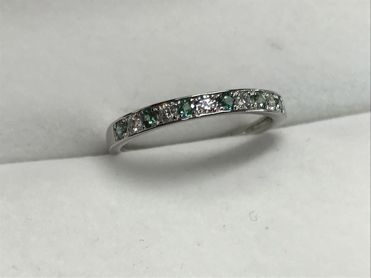 在庫処分 赤字セール】アレキサンドライト0.17ct ダイヤモンド0.13ct 