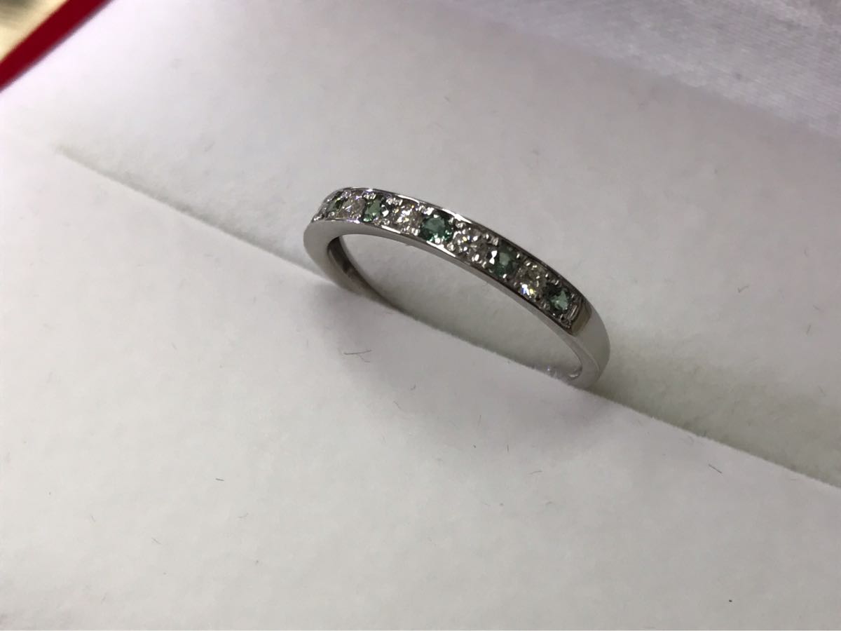 在庫処分 赤字セール】アレキサンドライト0.17ct ダイヤモンド0.13ct 
