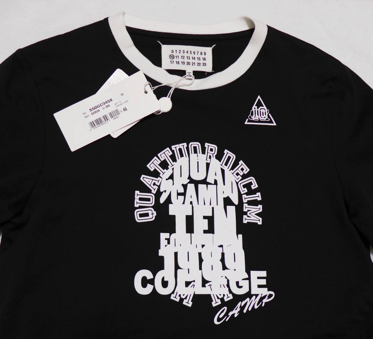 2.9万円 Maison Margiela メゾン・マルジェラ プリント Tシャツ 46 