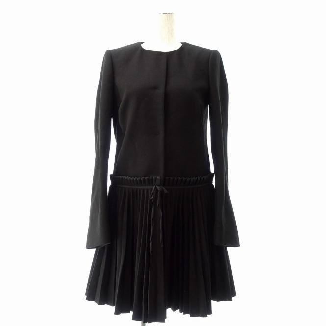 極美品◇RED VALENTINO レッドヴァレンティノ ノーカラー ウール