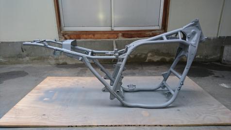 Z1000Jブラスト済み書類付きフレーム_1