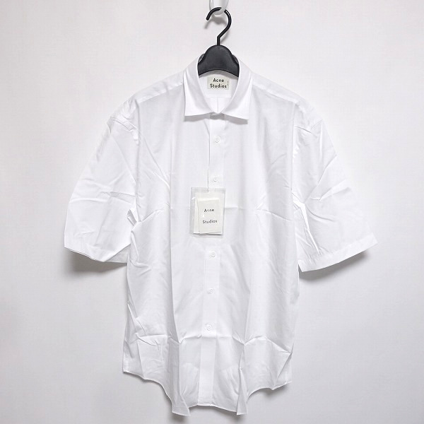18SS Acne Studios 21W176 Alkany Pop シャツ Optic White 46 新品 