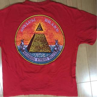 90s ASYLUM BRAND skateboards アサイラムスケート Tシャツ