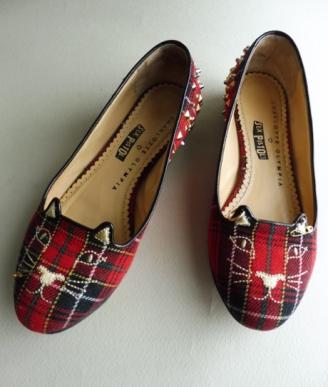 シャーロットオリンピア CHARLOTTE OLYMPIA フラットシューズ ネコ