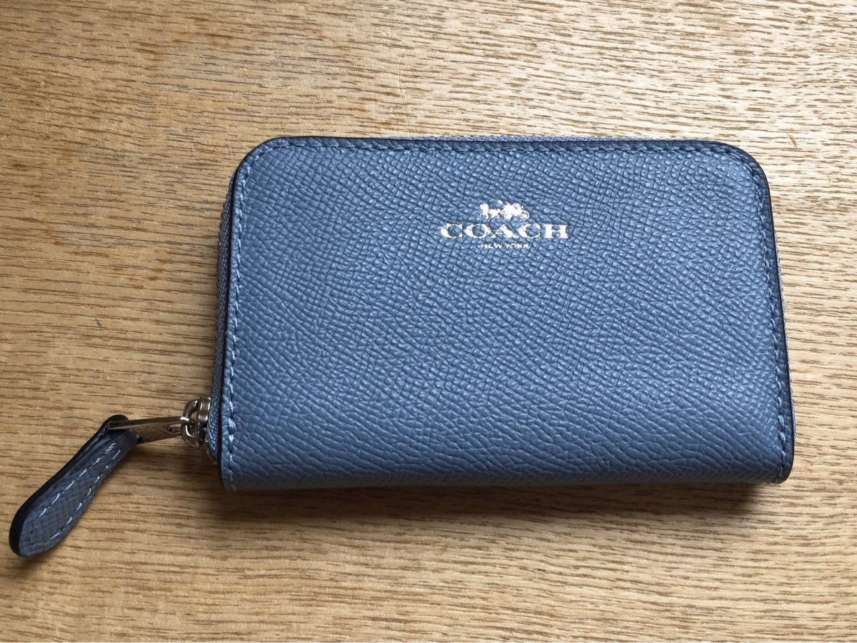 【HOT，限定セール】 COACH コーチコインケース スモーキーブルー(女性用財布)｜売買されたオークション情報、yahooの商品情報をアーカイブ公開 - オークファン 服飾小物