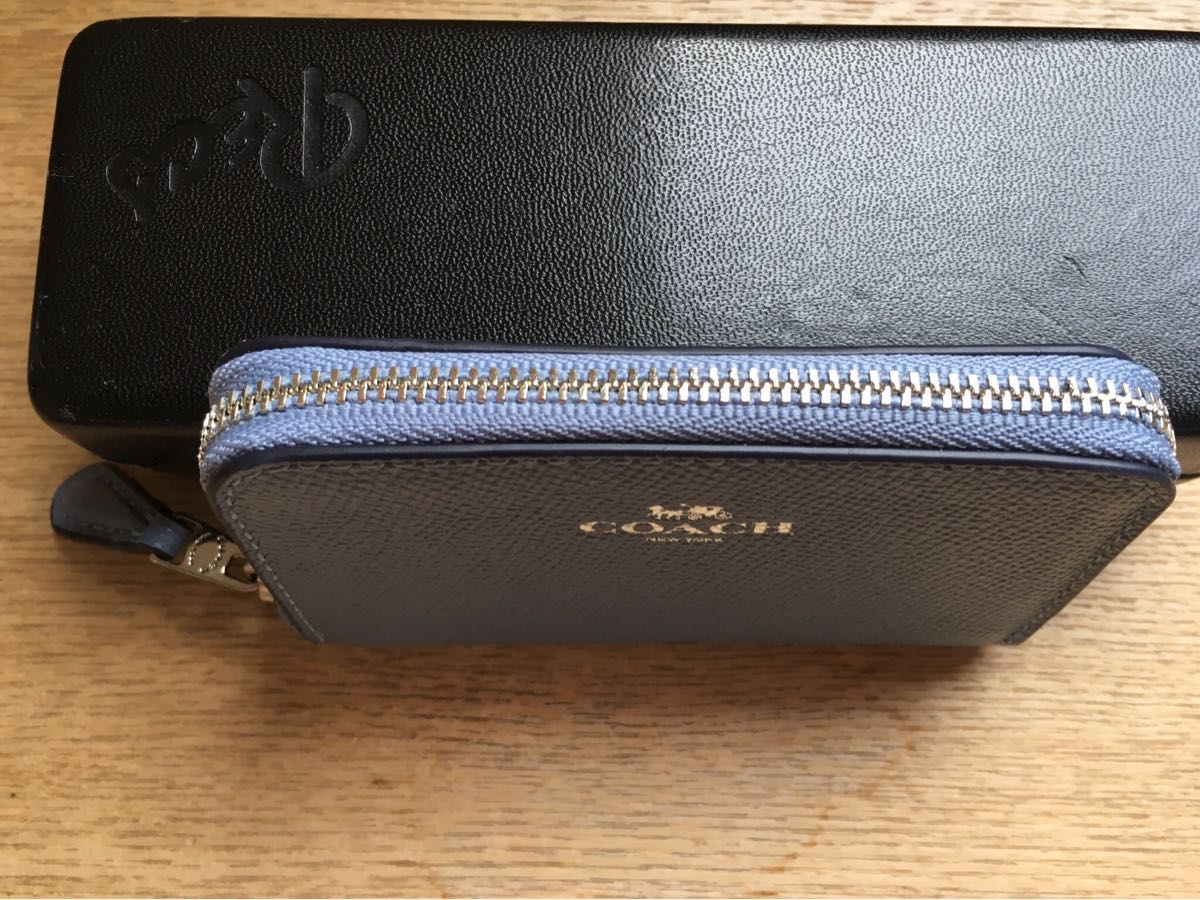 ☆ 新品COACH コーチ☆コインケース ブルー コーチ COACH コーチコイン