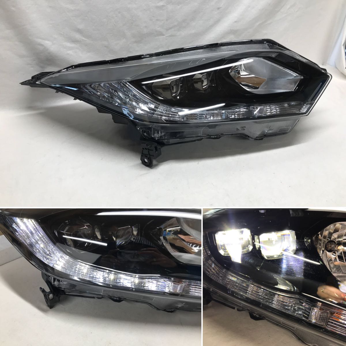ヴェゼル ハイブリッド RS RU3 純正 左右 ヘッドライト LED KOITO 100-62164 A10