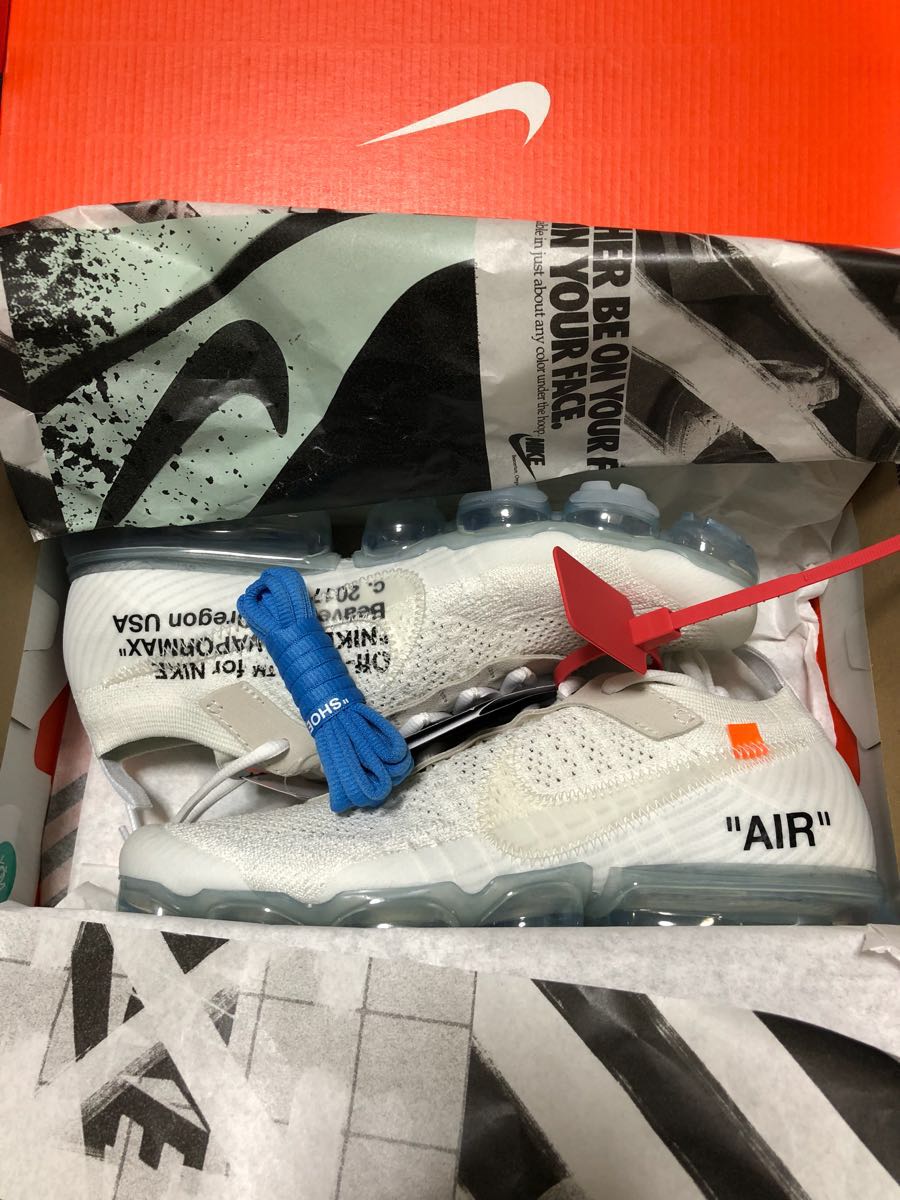 Nike off white the 10 air vapor max fk us 8.5 26.5 ナイキ ヴェイパーマックス