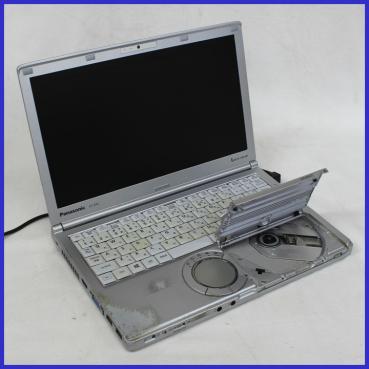 中古◆Panasonic LET'S NOTE CF-SX2ADJYS◆内容不明/メモリ欠品/HDD欠品◆COA Win7P◆ジャンク◆HR 15