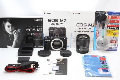 ✨豪華付属品✨Canon EOS M2 レンズセット Wi-Fi タッチ操作 ☆Wi-Fi内蔵＆タッチパネル☆Canon キャノン EOS M2 レンズセット