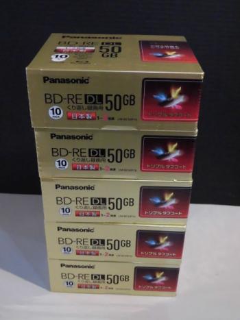 ☆　未使用　パナソニック　BD-RE　DL　50GB　くり返し録画用ブルーレイ　LM-BE50P10　50枚　☆