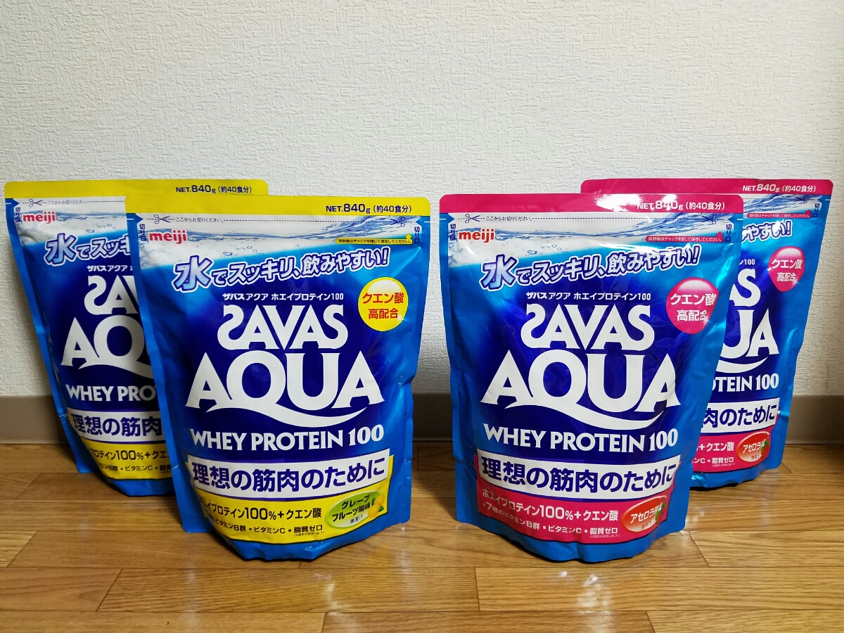 本物保証，定番 特価【SAVASザバス】アクア ホエイプロテイン100 