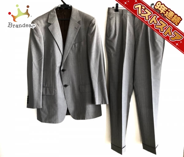 ダックス Daks メンズスーツ シングルスーツ サイズa7 ライトグレー アイボリー ピンク メンズ ストライプ レディースファッション 売買されたオークション情報 Yahooの商品情報をアーカイブ公開 オークファン Aucfan Com