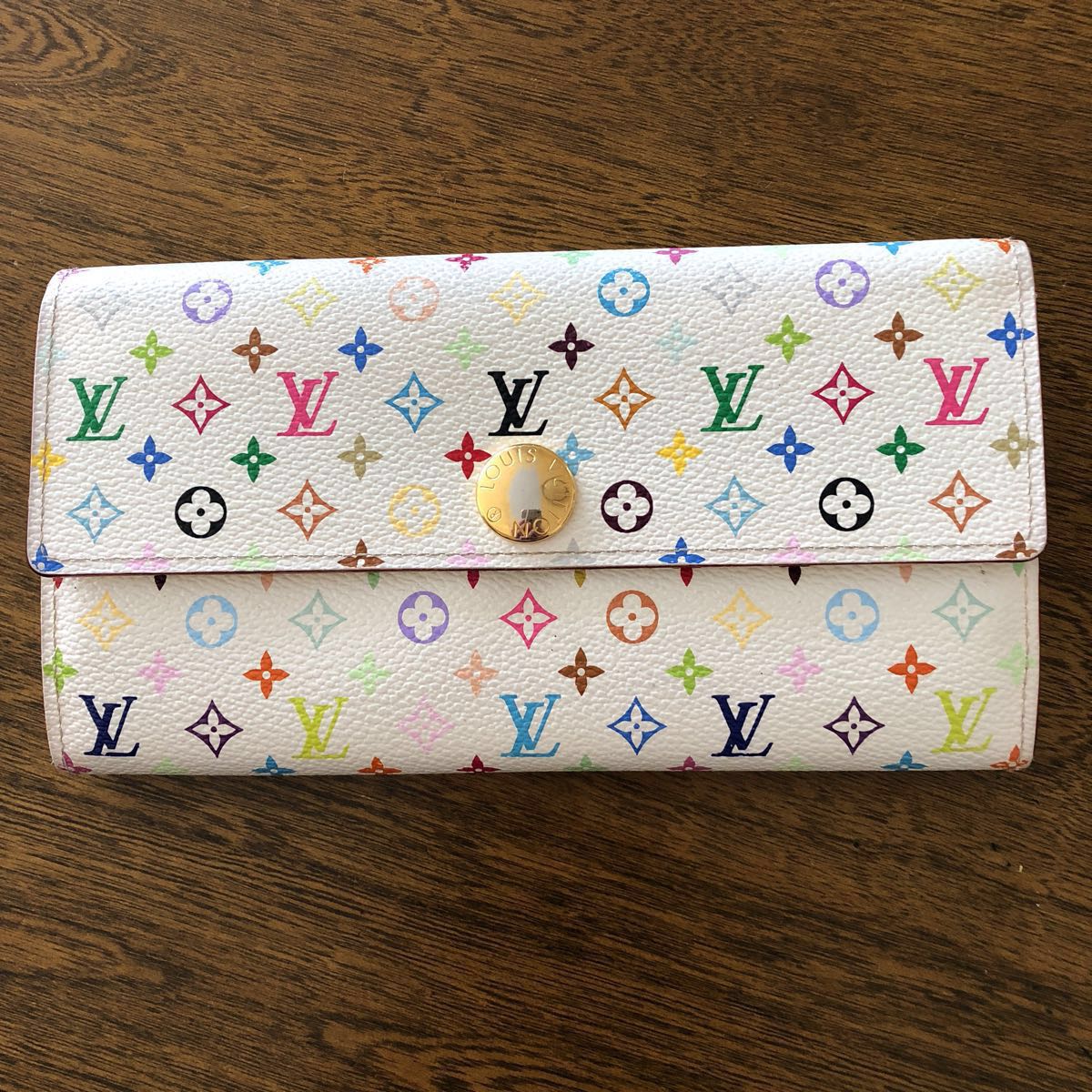 本物】LOUIS VUITTON ルイヴィトン 長財布 マルチカラー 