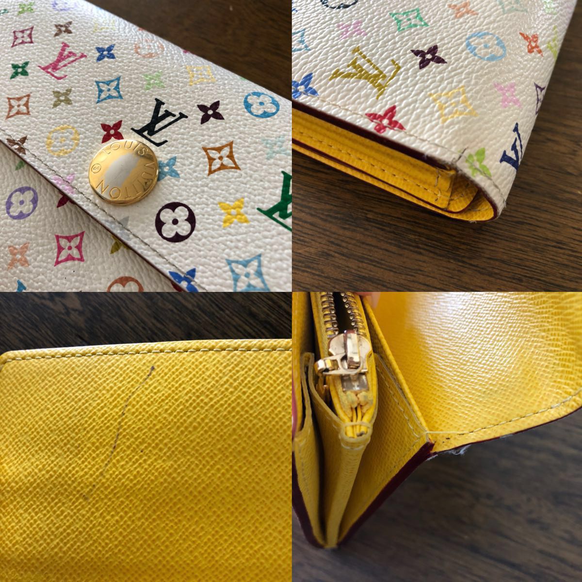 本物】LOUIS VUITTON ルイヴィトン 長財布 マルチカラー 