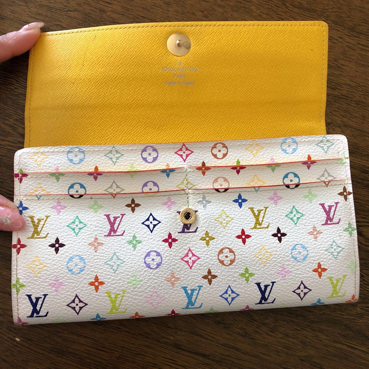 本物】LOUIS VUITTON ルイヴィトン 長財布 マルチカラー 