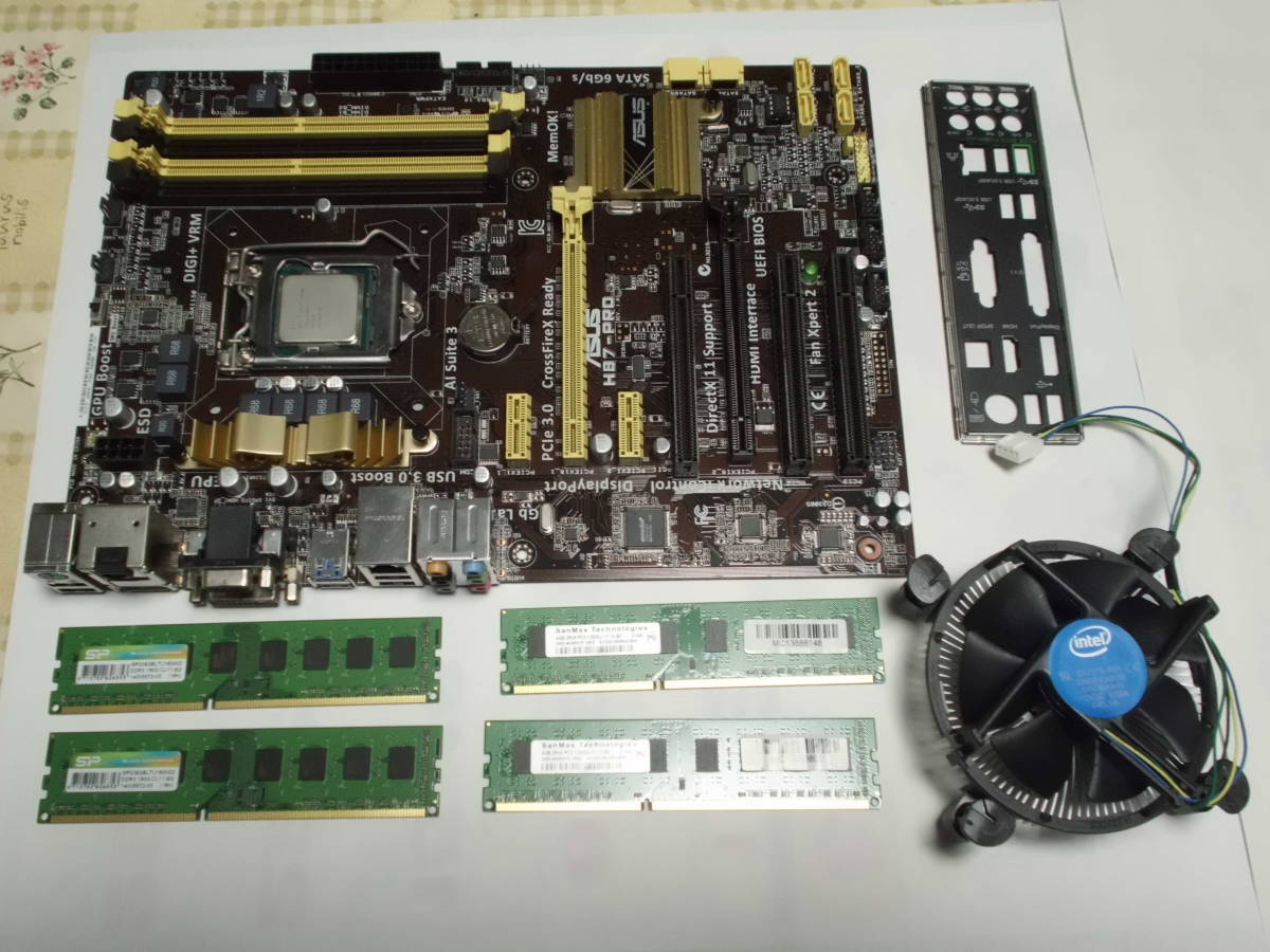 Core Intel - i7-4770k+ASUS H87-PRO メモリ24G i7 メルカリ 4790K 0