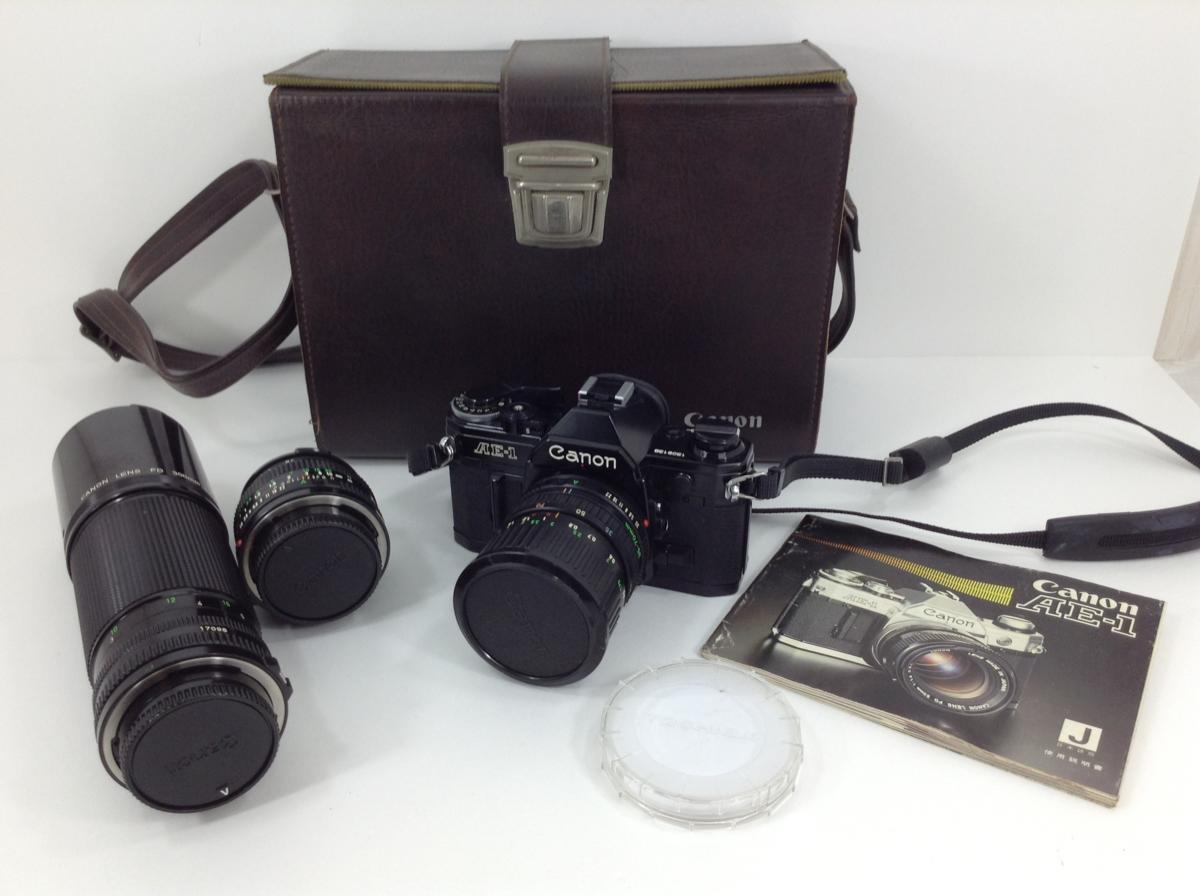 ジャンク品】Canon AE-1 CANON LENS FD 300mm 1:5.6 他レンズ2個