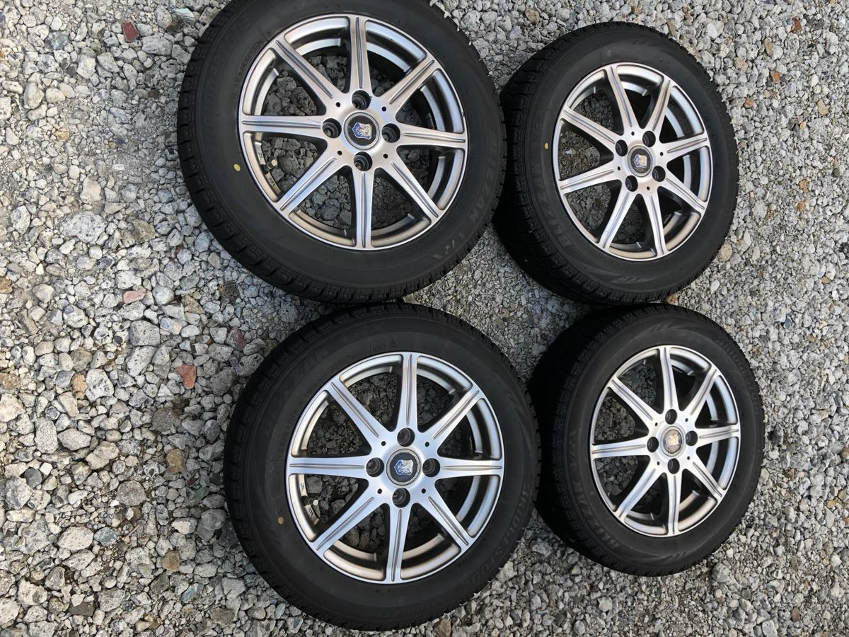 ブリザック 14インチ タイヤ・ホイールセット バリ山 美品 引取り希望 