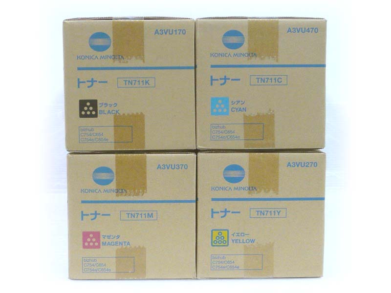 コニカミノルタ 4色セット bizhub 純正品 KONICA トナーカートリッジ 