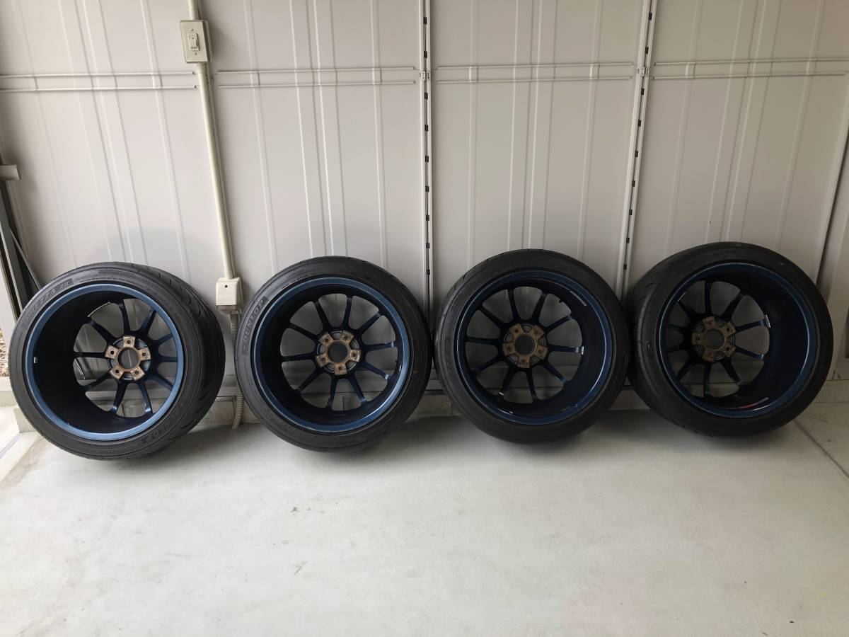 希少】RAYS VOLK RACING ZE40 18×9.5J+45 DUNLOP DIREZZA ZⅡ 245