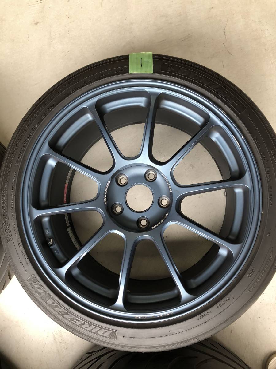 希少】RAYS VOLK RACING ZE40 18×9.5J+45 DUNLOP DIREZZA ZⅡ 245