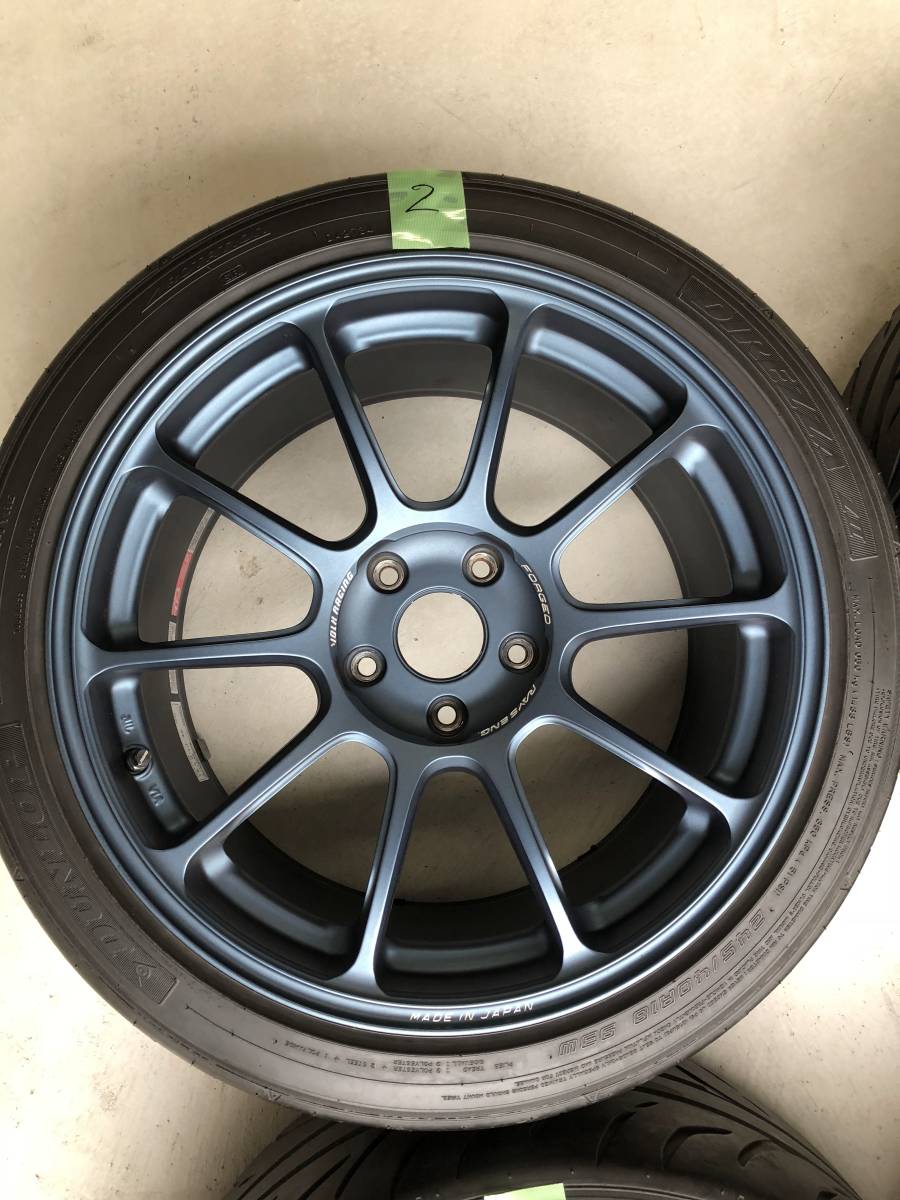 希少】RAYS VOLK RACING ZE40 18×9.5J+45 DUNLOP DIREZZA ZⅡ 245