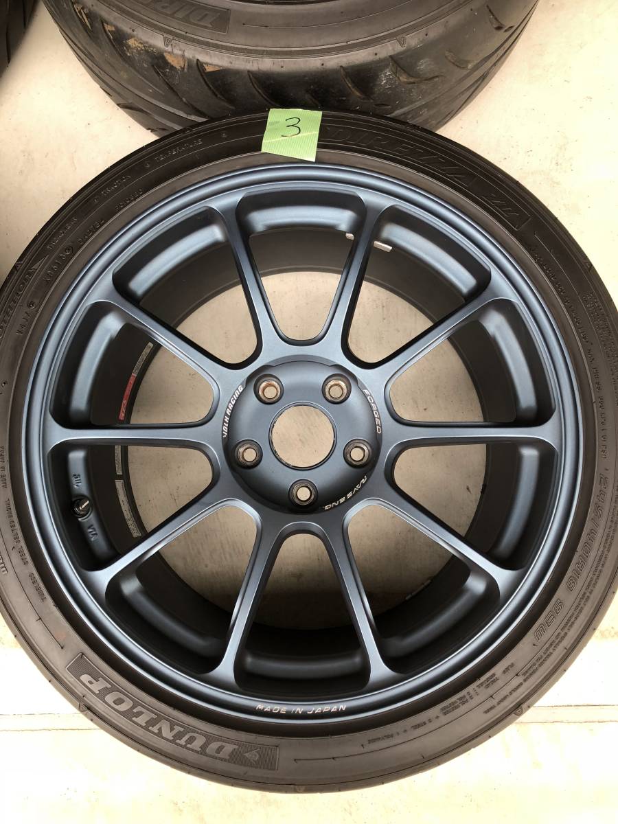 希少】RAYS VOLK RACING ZE40 18×9.5J+45 DUNLOP DIREZZA ZⅡ 245