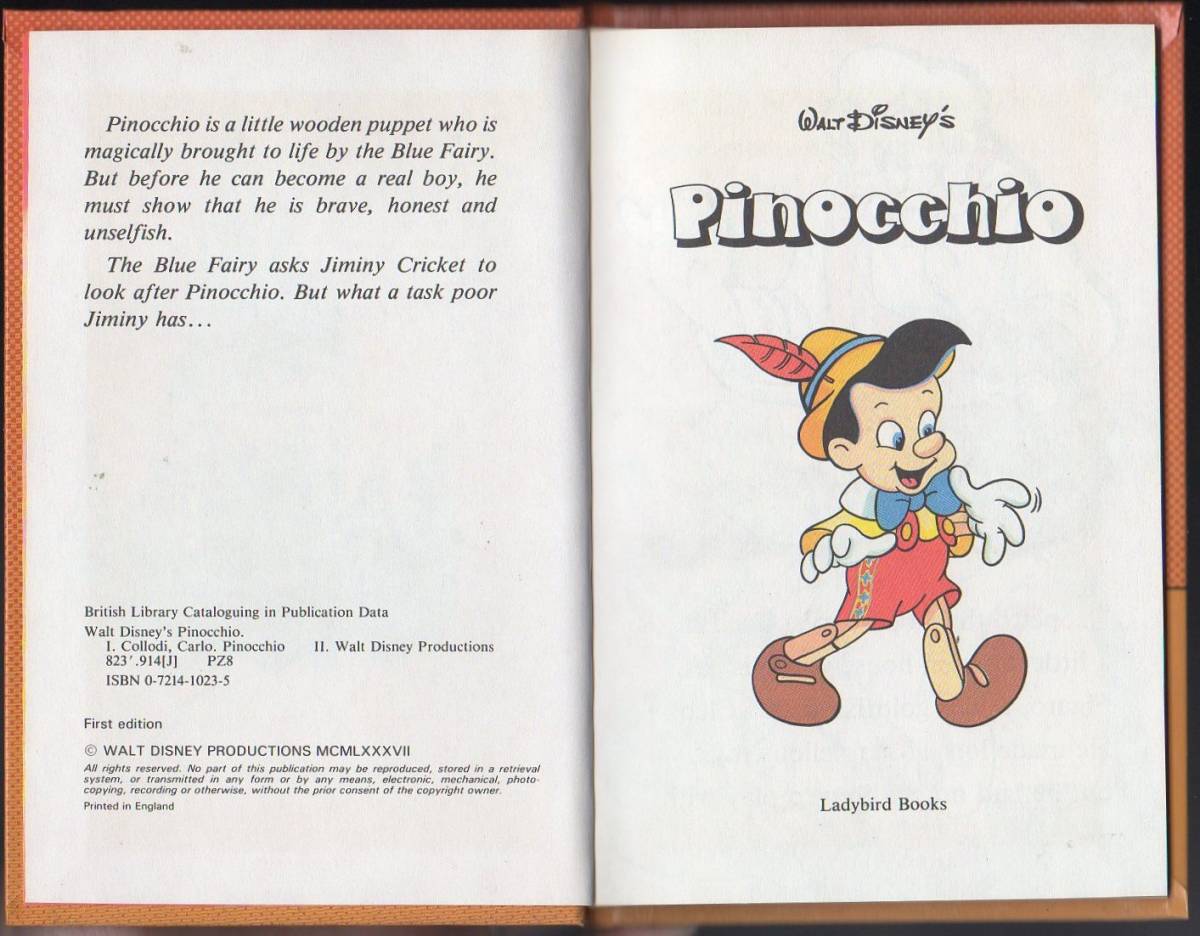 Ladybird Walt Disney Pinocchio ピノキオ ディズニー 絵本 英語 洋書 送料106円の質問一覧