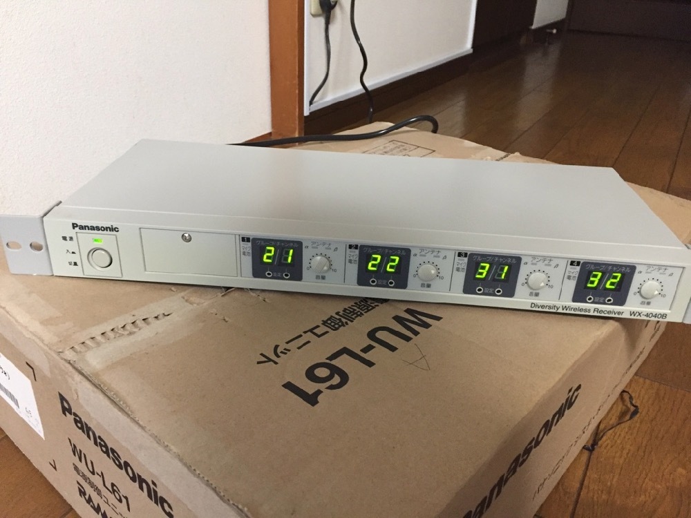 Panasonic ワイヤレス受信機 WX-4040B ＋アンテナ（2台）＋ワイヤレス
