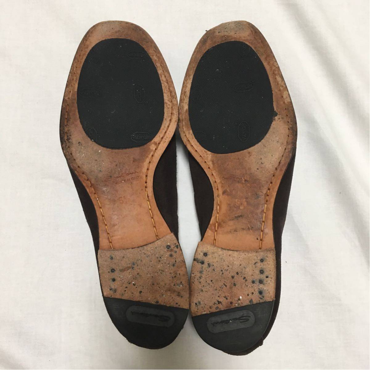 Santoni サントーニ ローファー ダークブラウン スエード　5　1/2 〈クロケット jmweston alden ジョンロブ エドワードグリーン 〉