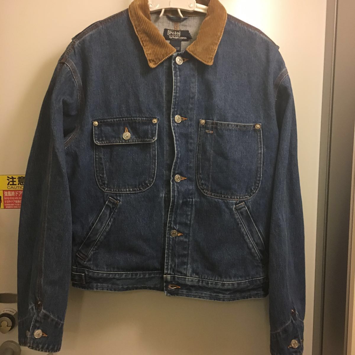 POLO Ralph Lauren カバーオール デニムジャケット Sサイズ ☆POLO RALPH LAUREN/ポロ ラルフローレン デニム カバーオール