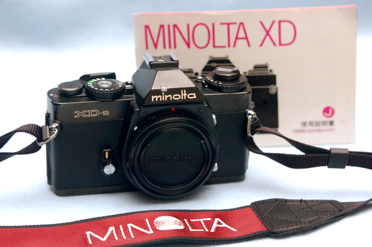 MINOLTA ミノルタ 人気の高級一眼レフカメラ XD-s黒ボディ 希少・作動