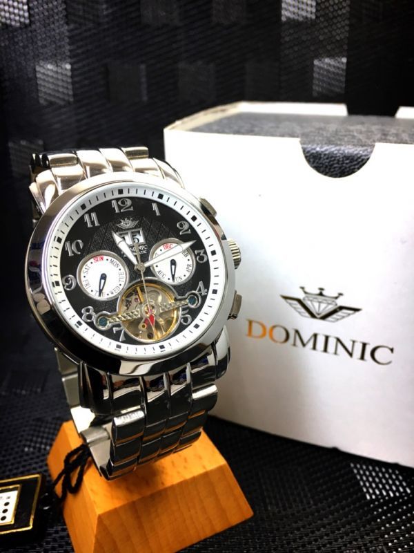 新品 正規品DOMINIC ドミニク エッチなからくり腕時計 機械式 黒