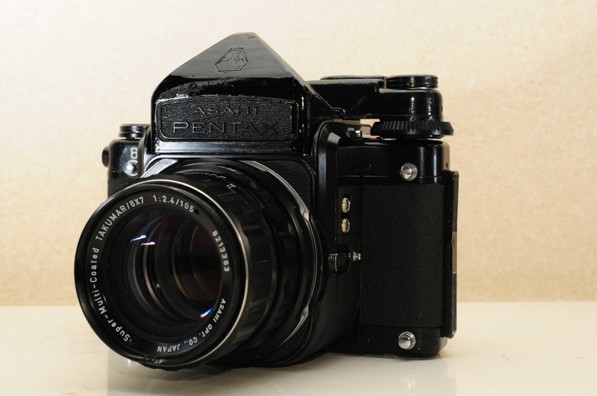 ASAHI PENTAX 6x7 TTL ミラーアップ型のセット 美しい品 ペンタックス PENTAX 6×7 67 TTL ミラーアップ 105mm 1:2.4 ご覧頂き