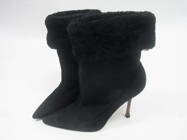 JIMMY JIMMYCHOOジミーチュウ ムートンボア ポンテッドトゥ ショート