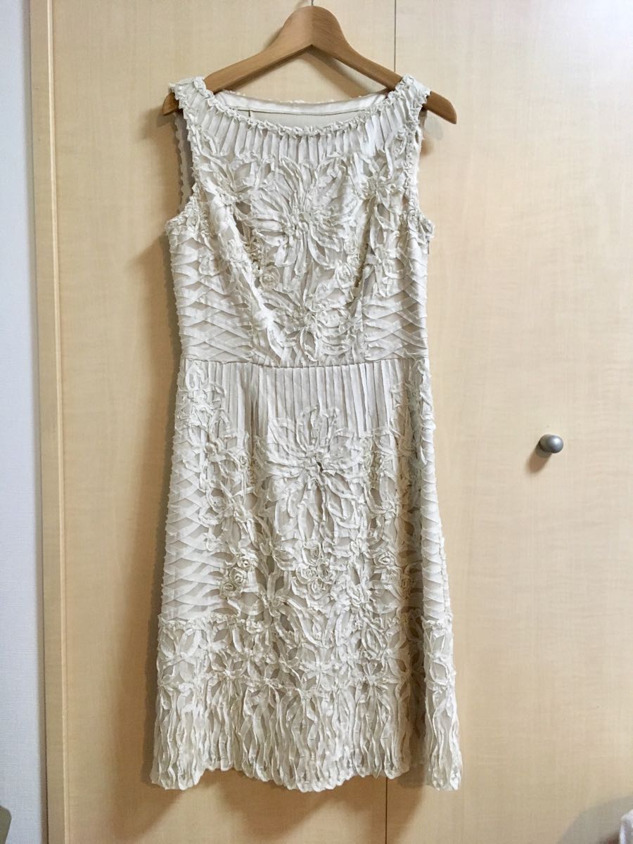 美品★アナイ・アルアバイル2.5万★2size&frasl;9.11号★ワンピース紺Z186