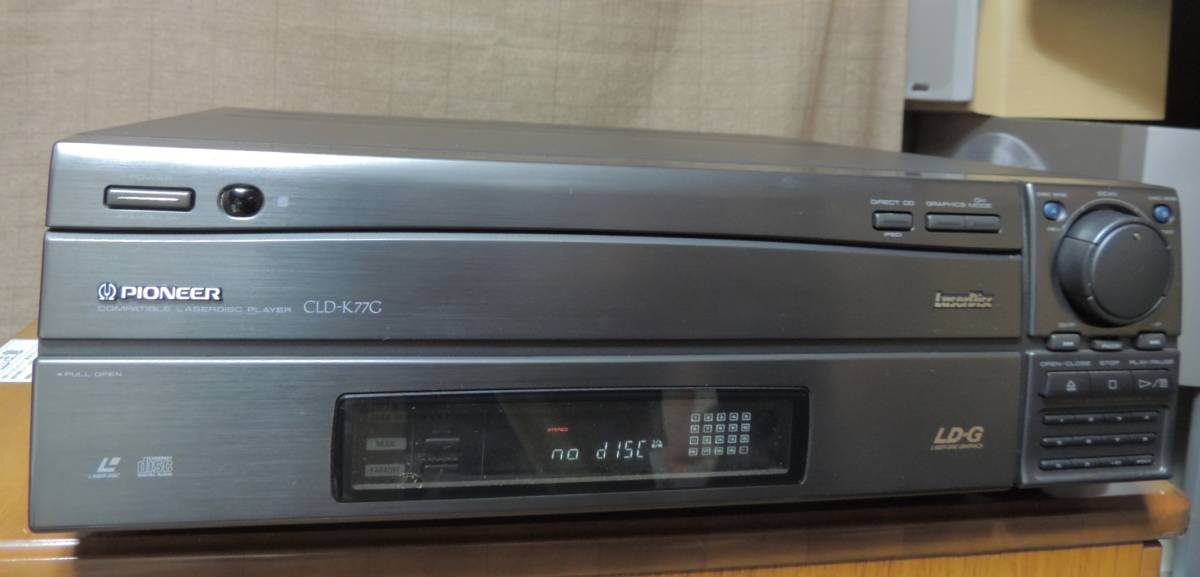 PIONEER パイオニア LDプレーヤー CLD-K77G カラオケレーザーディスク