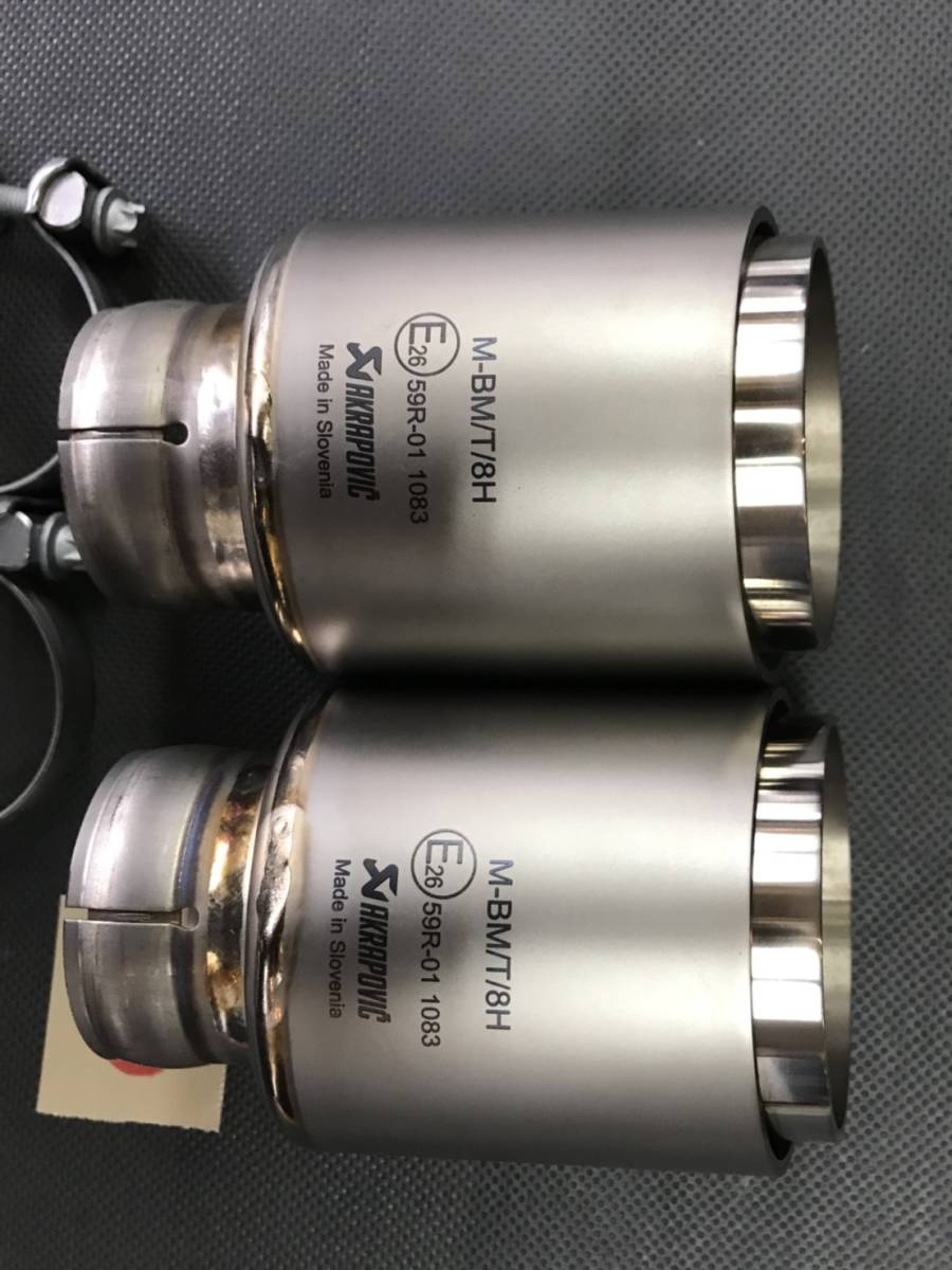 AKRAPOVIC BMW M4 F82 M3 F80 用 マフラーカッターのみ 片側 他車種