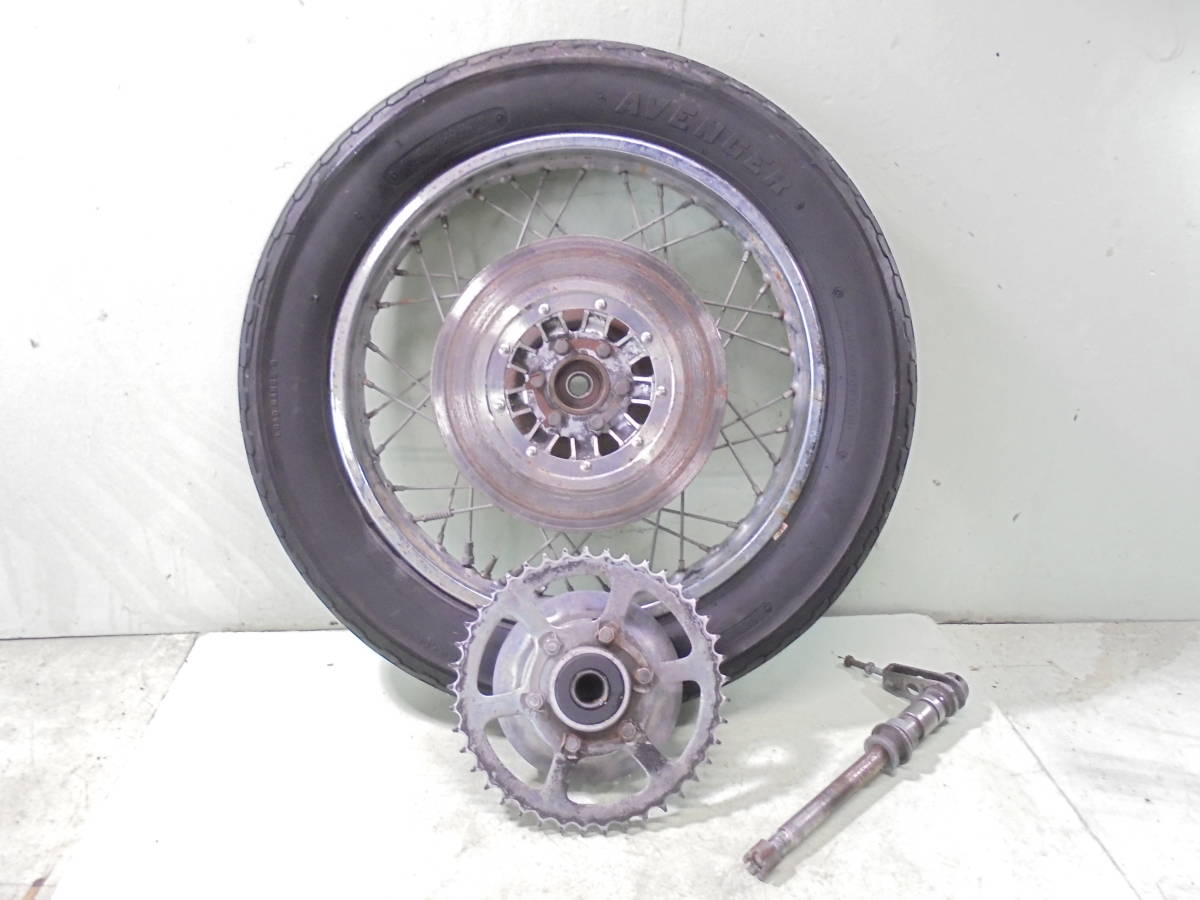 GS750 リアホイール SUZUKI スポーク GS400 120⁄90-18インチ TAKASAGO