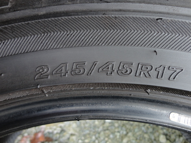 ブリヂストン POTENZA S001 245/45R17 2本 2014年製 ☆6235