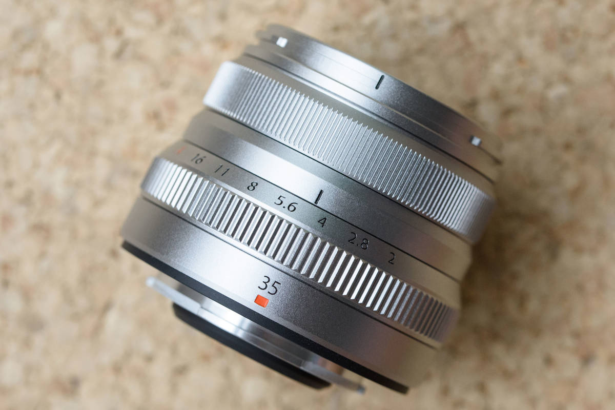 極上品 富士フイルム フジノンレンズ XF35mmF2 R WR シルバー FUJIFILM