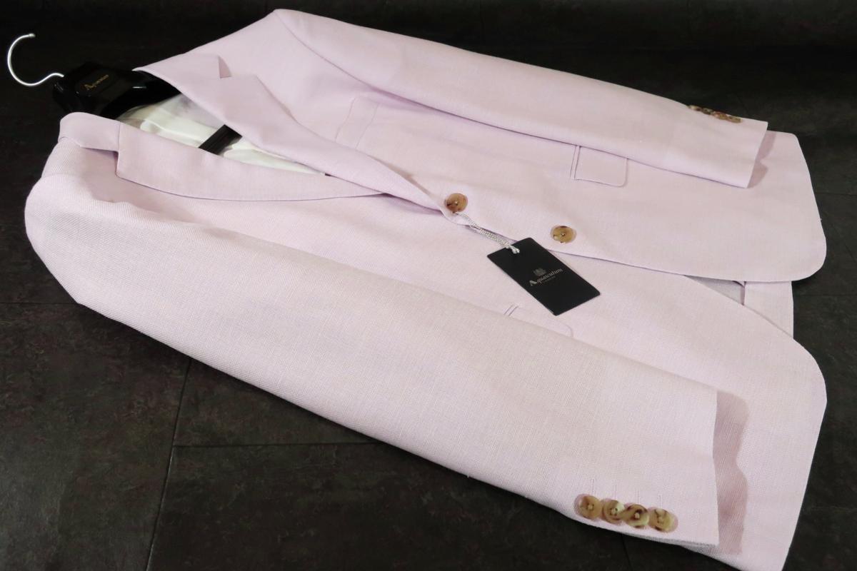  1130 アクアスキュータム 定価9.7万 日本製 春夏 シルクリネン混 ウールジャケット ピンク/AB7(XLサイズ以上)｜売買されたオークション情報、yahooの商品情報をアーカイブ公開 - オークファン XLサイズ以上