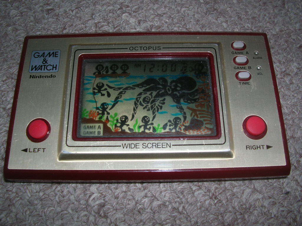 ゲームウォッチ☆任天堂☆オクトパス OCTOPUS☆箱説無