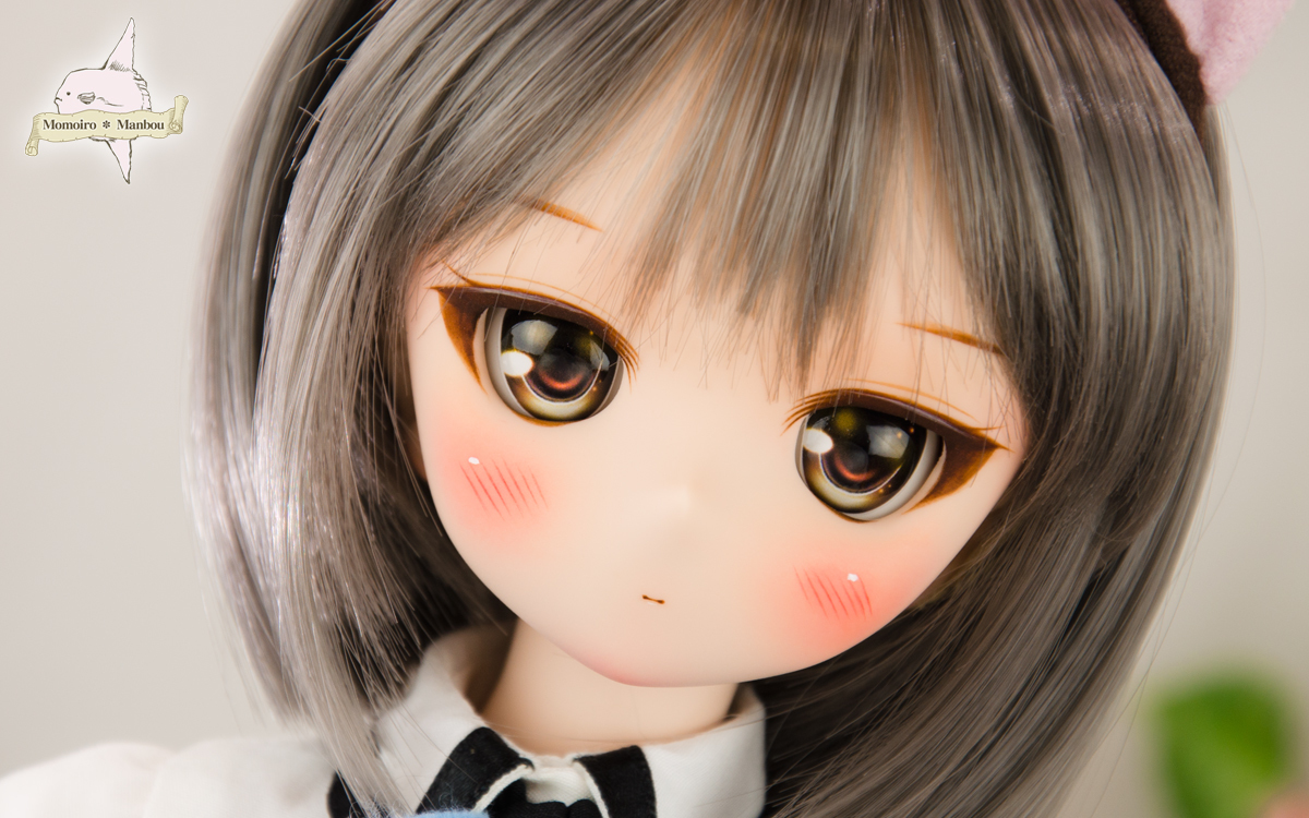 □Momo＊Man MDD向け DDH-01 ジト目ちゃん カスタム ヘッド ＋ アイ