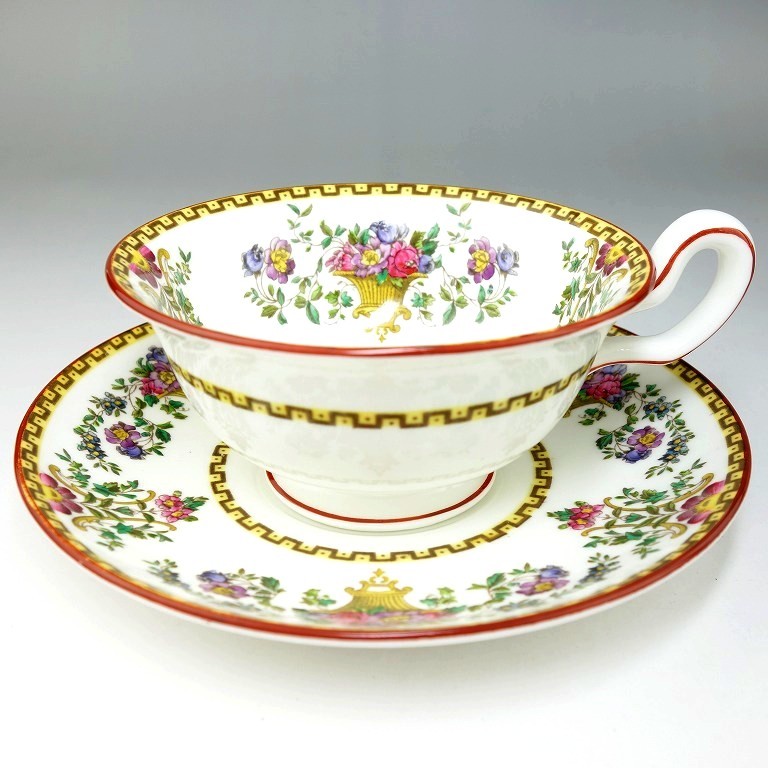 ウェッジウッド(Wedgwood) キラーニー ティーカップ&ソーサー （ピオニー）　E409 【Bランク】 ウェッジウッド ティーカップ\u0026ソーサー ストロベリー インディア ティーカップ コーヒーカップソーサー