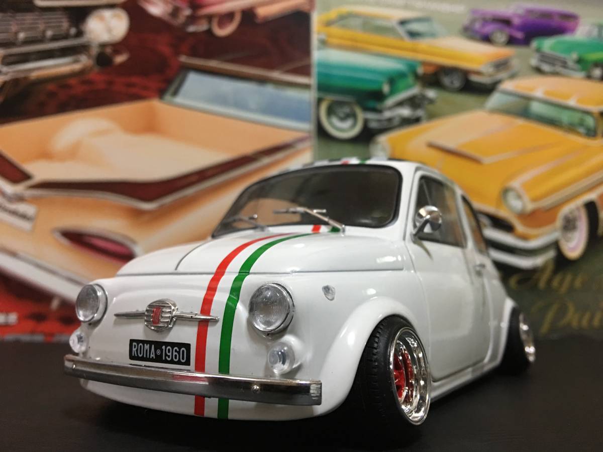 1/18FIAT フィアット 500L ☆新品カスタム改造 | Fiat 1⁄18 シャコタン 段リム SOLIDO
